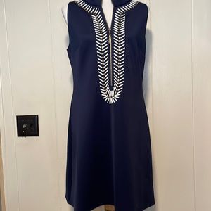Gorgeous Lilly Pulitzer large navy sleeveless dress